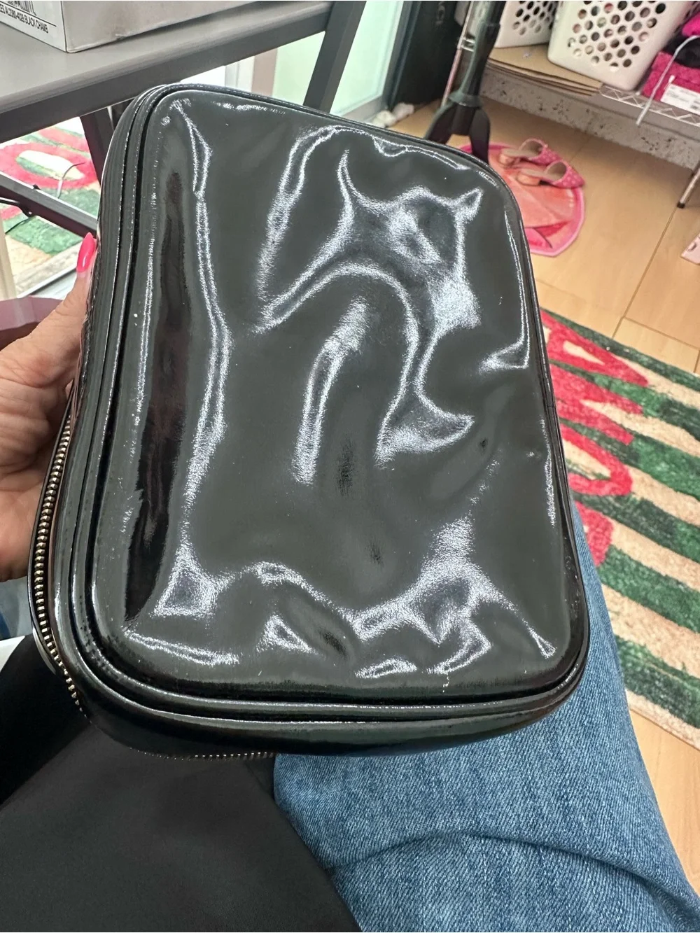 CHANEL patent leather
